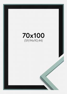 Cadre E-Line Vert 70x100 cm - Passe-partout Noir 24x36 pouces