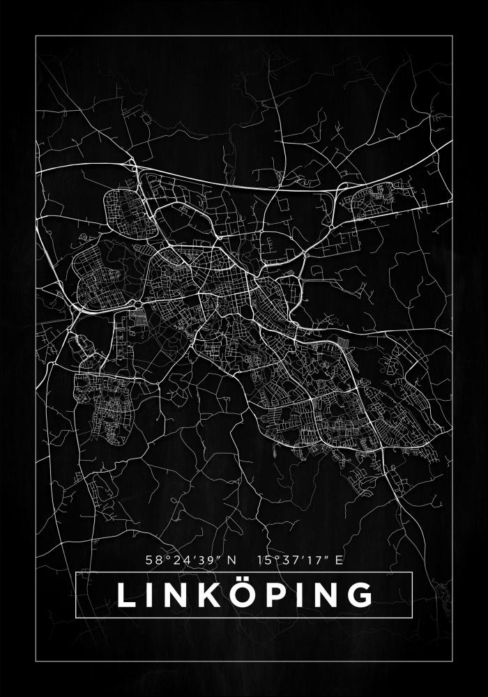 Map - Linkping - Black