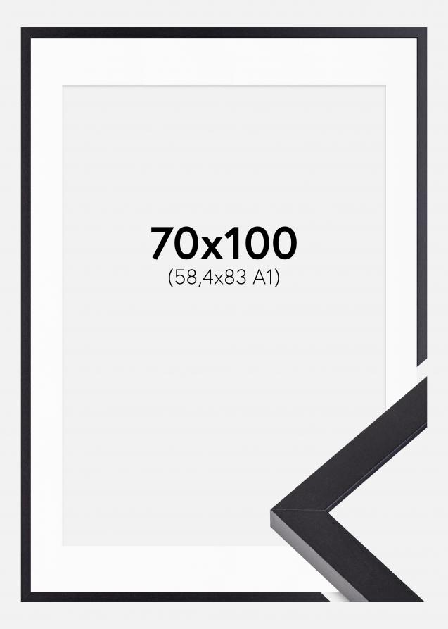 Cadre Selection Noir 70x100 cm - Passe-partout Blanc 59,4x84 cm (A1)