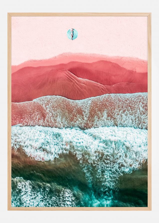 Pink beach Poster