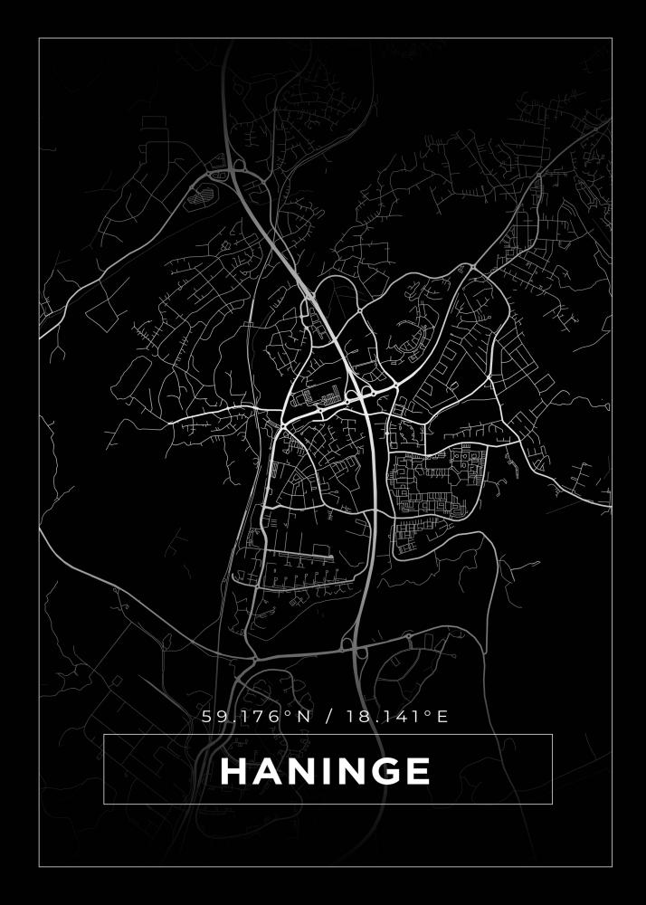 Map - Haninge - Black
