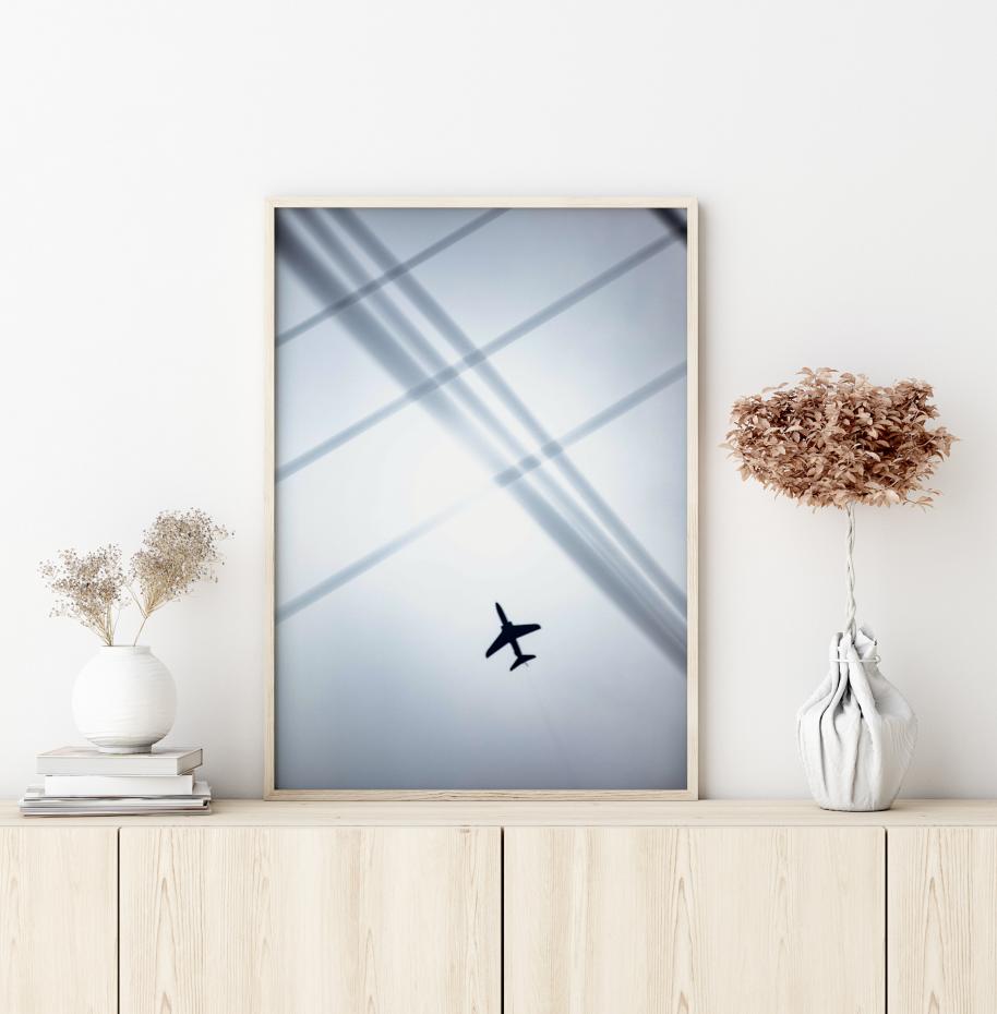 Plane In The Sky Poster