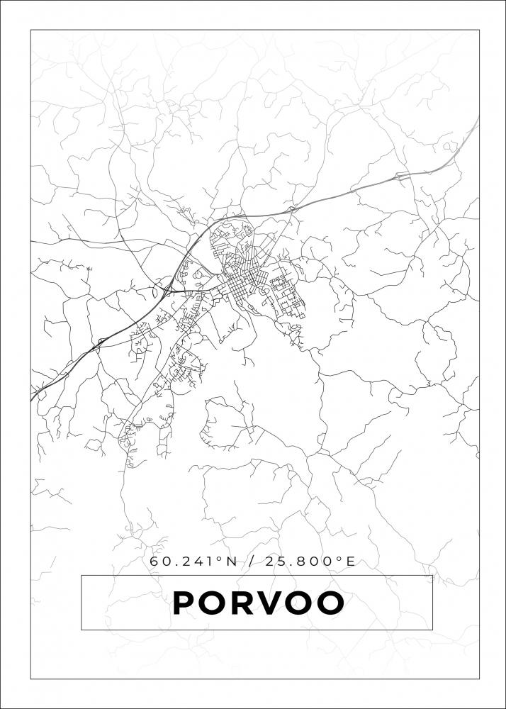 Map - Porvoo - White