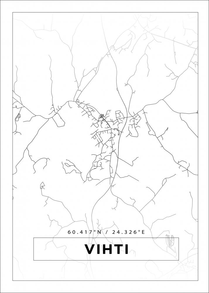 Map - Vihti - White