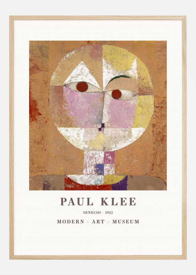 Paul Klee - Senecio Baldgreis 1922 Poster