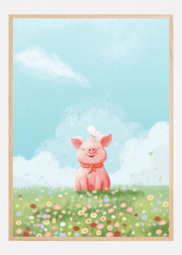 Cute Pig Poster