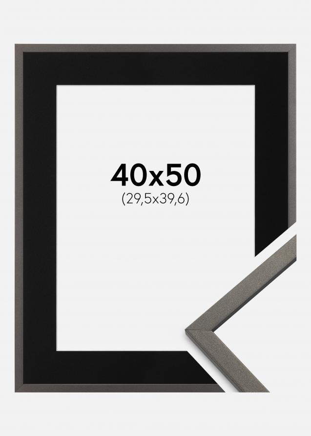 Cadre Edsbyn Graphite 40x50 cm - Passe-partout Noir 12x16 pouces