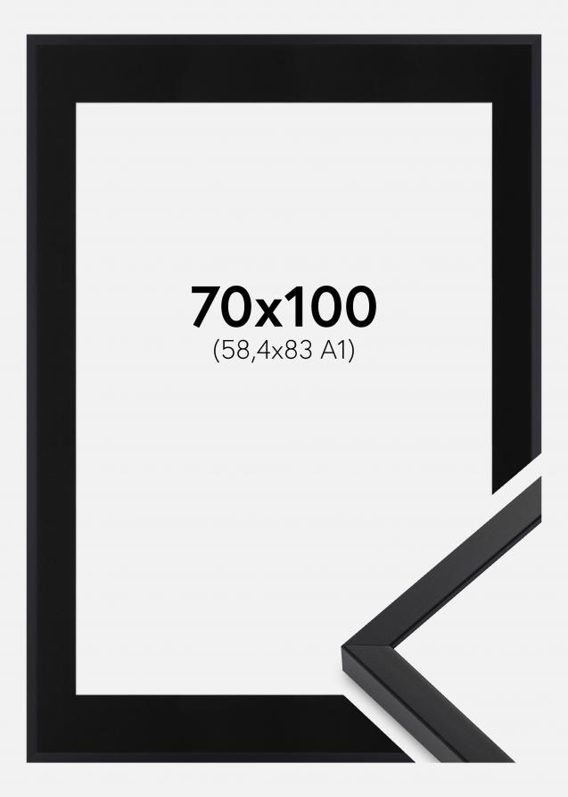 Cadre E-Line Wide Noir 70x100 cm - Passe-partout Noir 59,4x84 cm