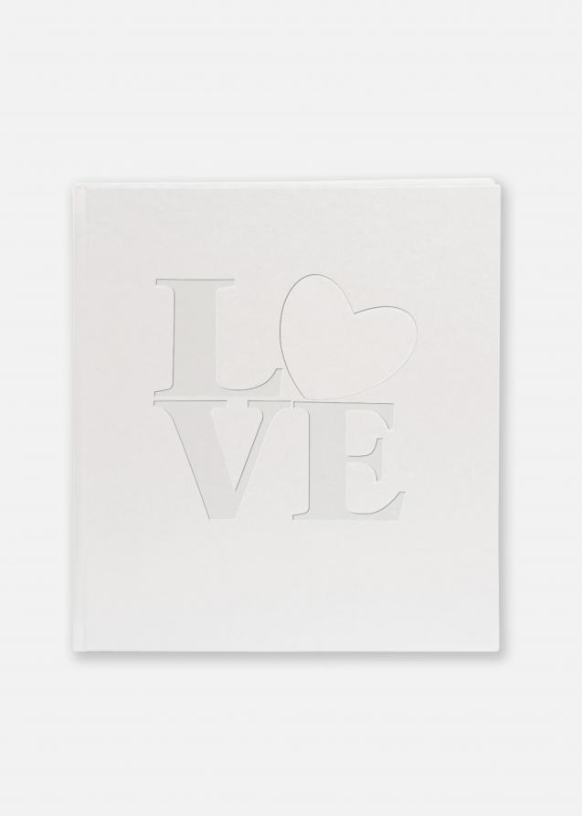 White Love Livre d'or - 23x25 cm (176 pages blanches / 88 feuilles)