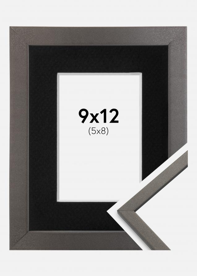 Cadre Edsbyn Graphite 9x12 cm - Passe-partout Noir 6x9 cm