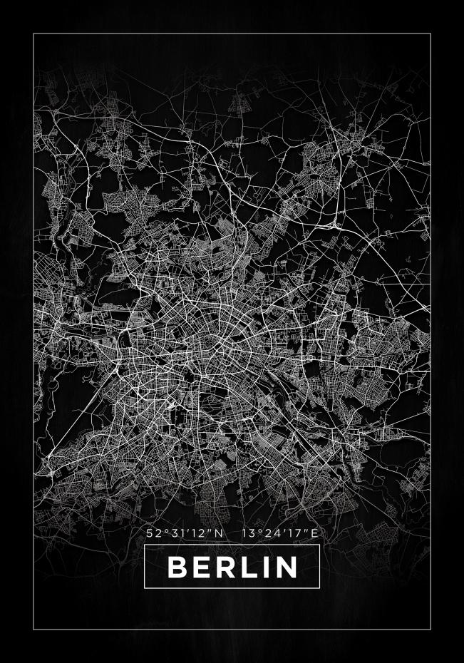 Map - Berlin - Black