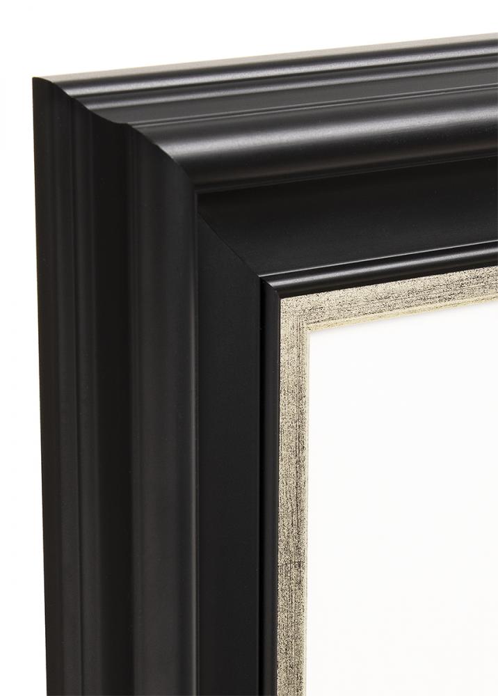Cadre Dalarna Verre Acrylique Noir-Argent 24x30 cm