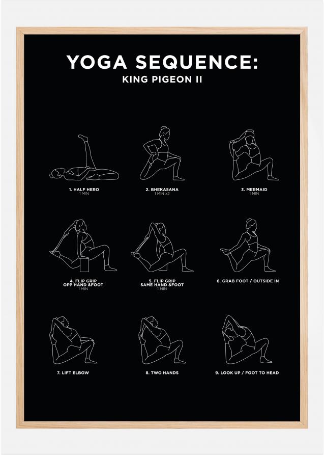 King Pigeon II - Black Poster
