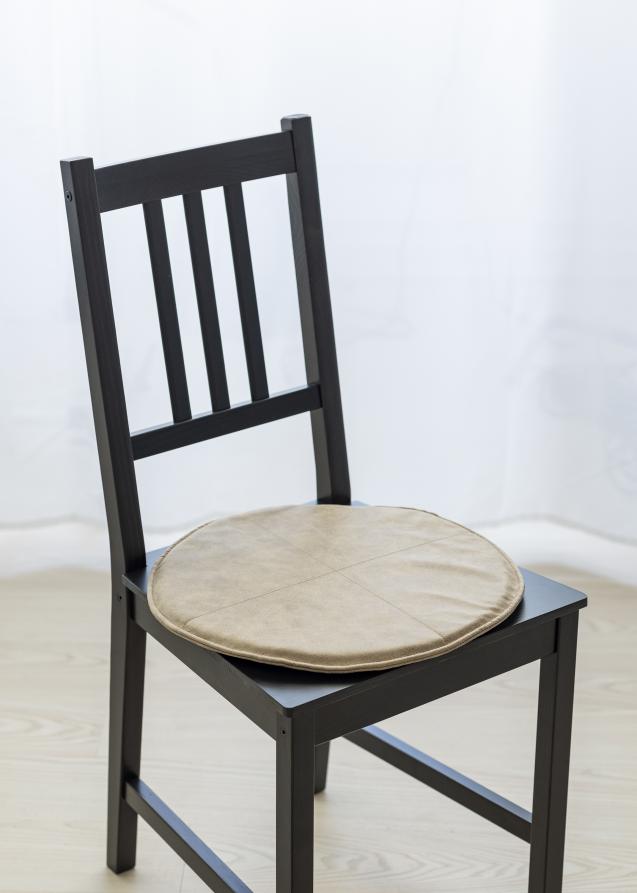 Coussin de chaise Lycke - Marron clair diamètre 40 cm