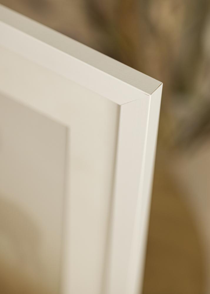 Cadre White Wood Verre Acrylique 55x70 cm