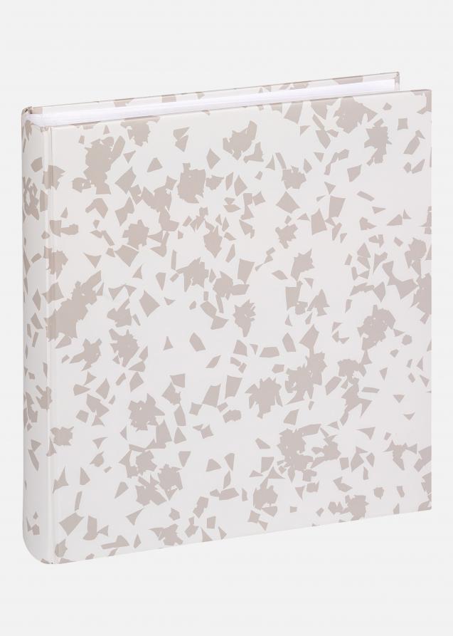 Terrazzo stone Album Blanc - 28x29 cm (60 Pages blanches / 30 Feuilles)