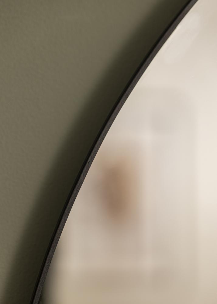 KAILA Round Mirror - Thin Black diamtre 80 cm