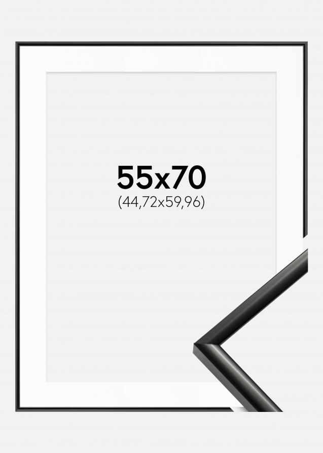 Cadre New Lifestyle Noir 55x70 cm - Passe-partout Blanc 18x24 pouces