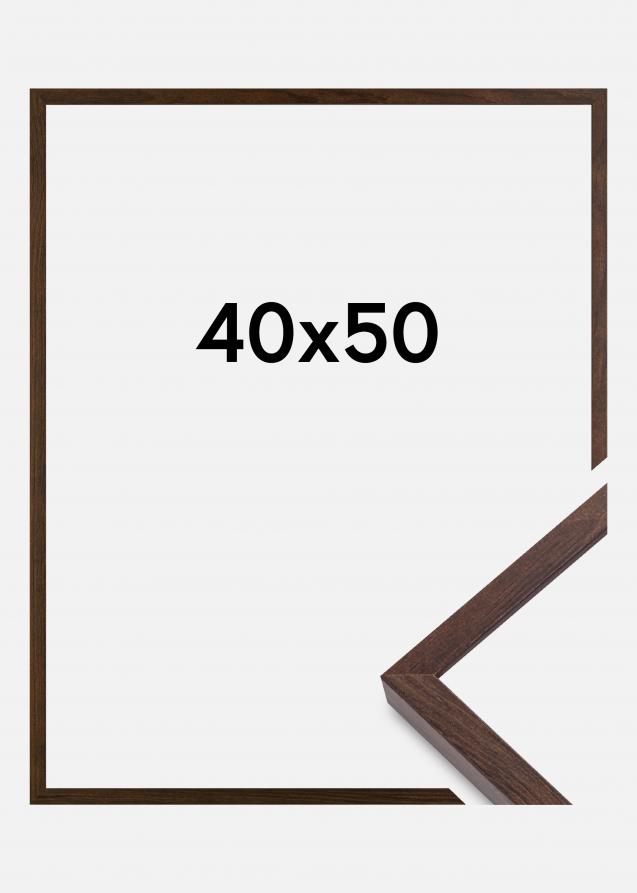 Cadre E-Line Verre Acrylique Noyer 40x50 cm
