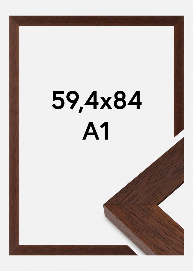 Cadre Juno Verre acrylique Teck 59,4x84 cm (A1)