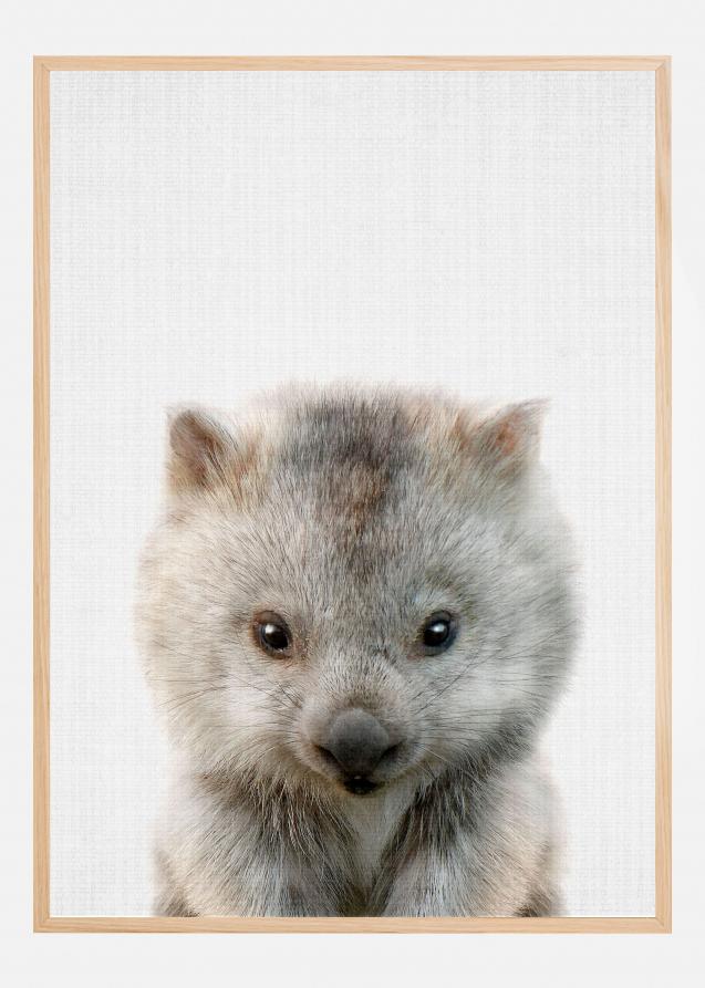 Peekaboo Baby Wombat Poster