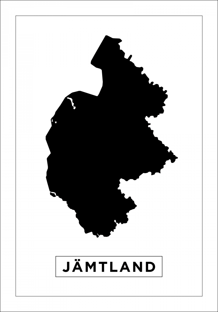 Map - Jmtland - White