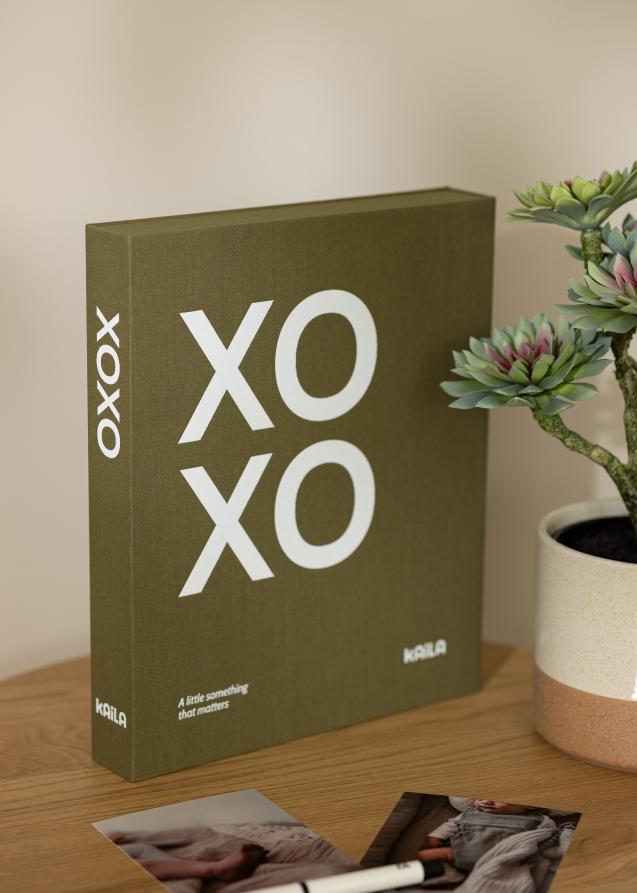 KAILA XOXO Olive - Coffee Table Photo Album (60 Pages Noires / 30 Feuilles)