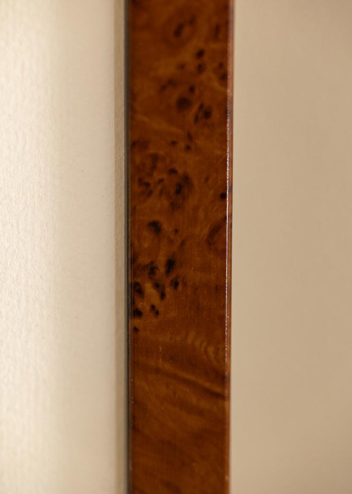 Cadre Ares Verre acrylique Burr Walnut 50x70 cm