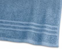 Draps de bain Basic Éponge - Bleu medium 90x150 cm