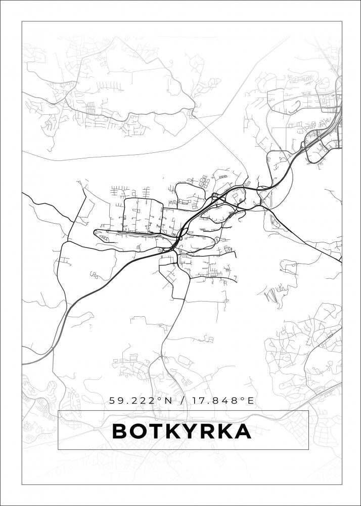 Map - Botkyrka - White