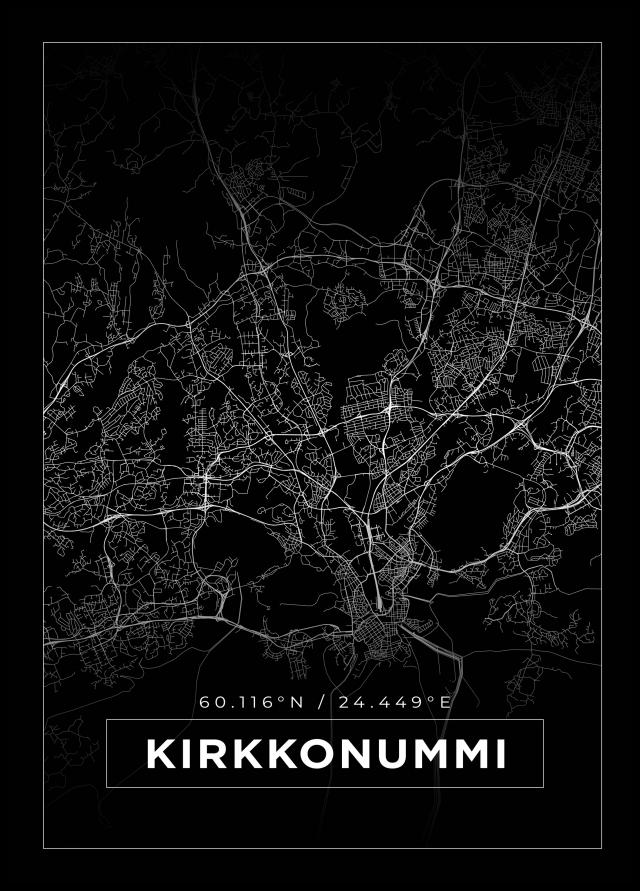 Map - Kirkkonummi - Black