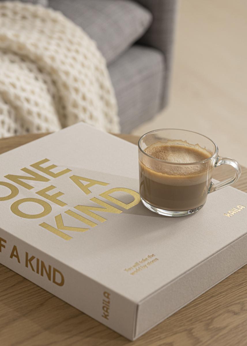 KAILA ONE OF A KIND Creme - Coffee Table Photo Album (60 Pages Noires)