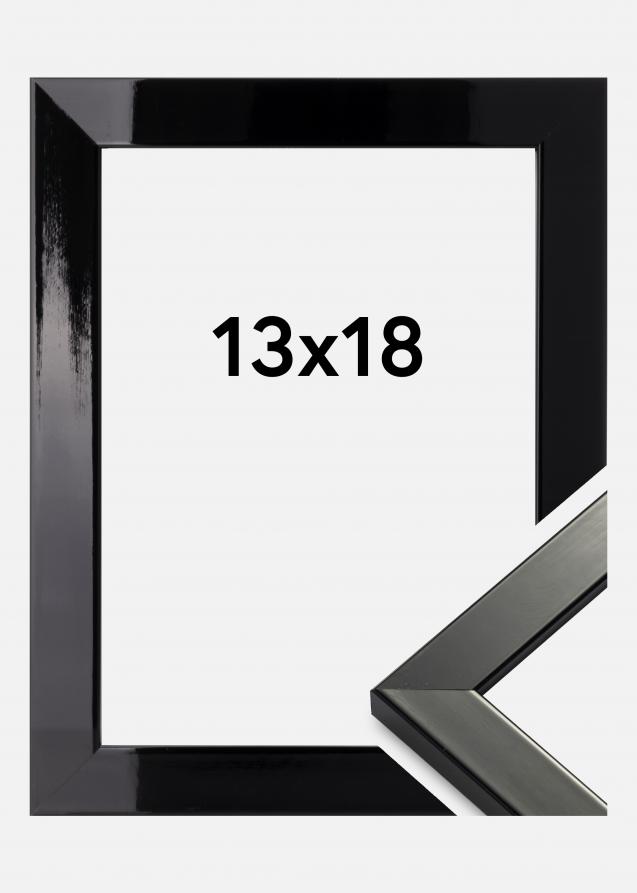 Cadre Uppsala Noir Très brillant 13x18 cm