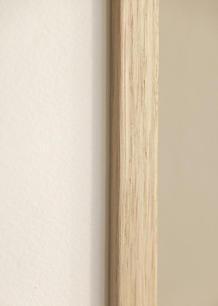 Cadre en bois Profil 33 chêne 25x35 cm Verre antireflet