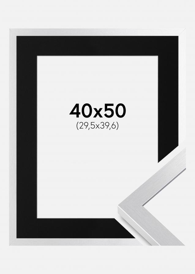 Cadre Selection Argent 40x50 cm - Passe-partout Noir 12x16 pouces