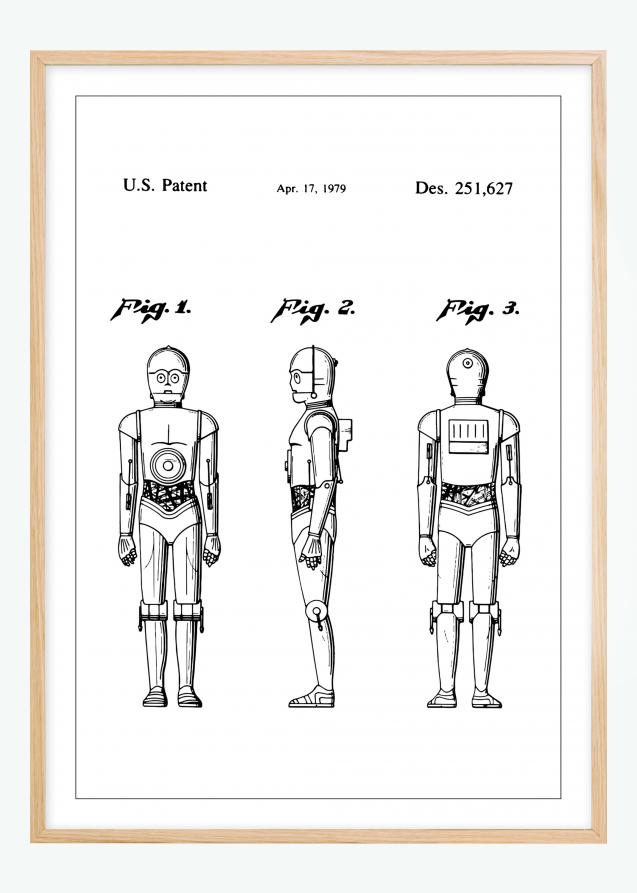 Dessin de brevet - Star Wars - C-3PO - Poster