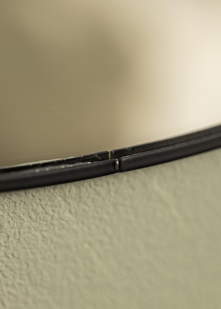 KAILA Round Mirror - Thin Black diamtre 40 cm