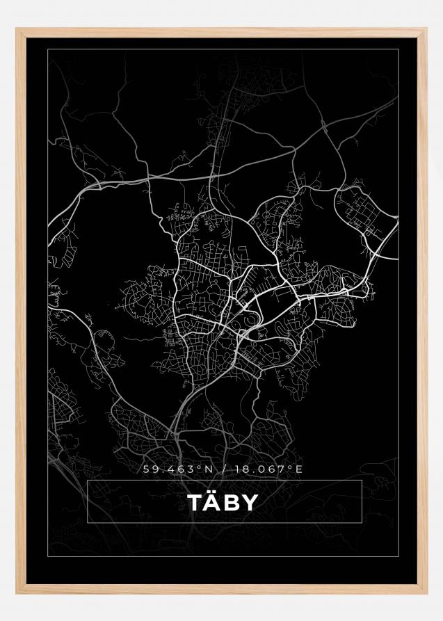 Map - Täby - Black