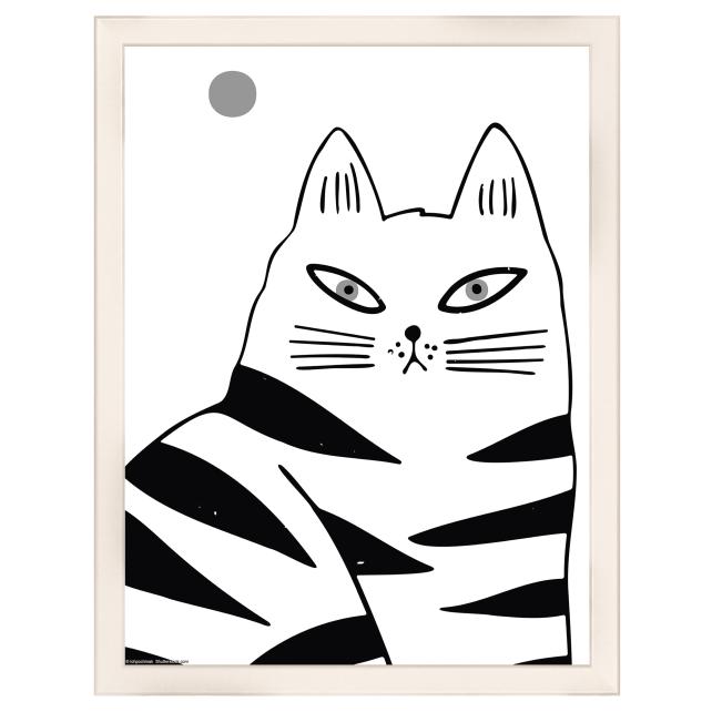 Cadre Liv Blanc 30x40 cm - Passe-partout Blanc 18x27 cm