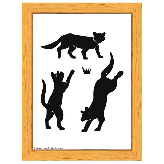 Cadre Liv Bois 13x18 cm - Passe-partout Blanc 10x12 cm