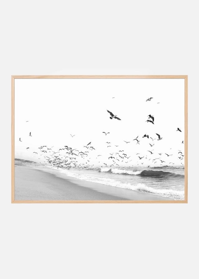 Seascape BW Poster