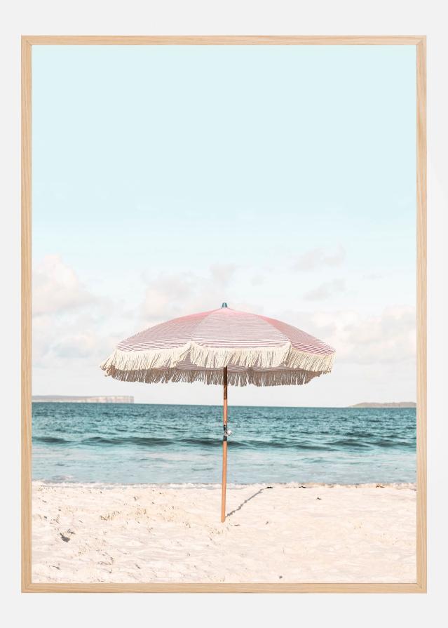 Pink Umbrella Poster