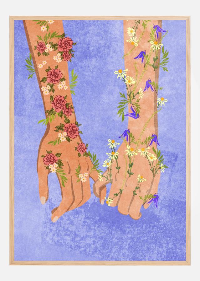 Holding hands Poster