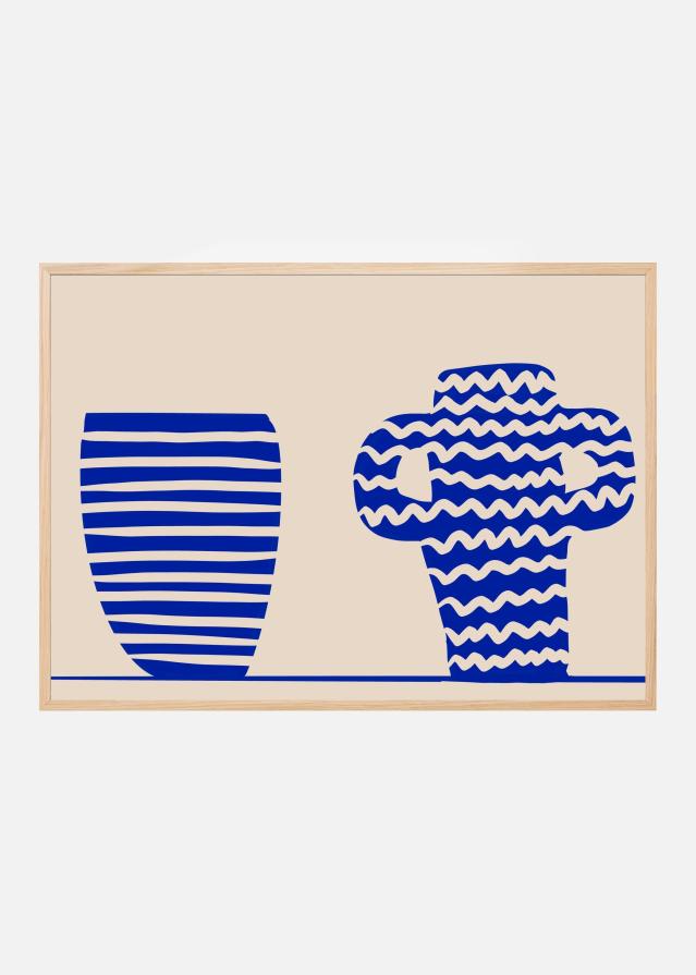 Blue Vases Poster