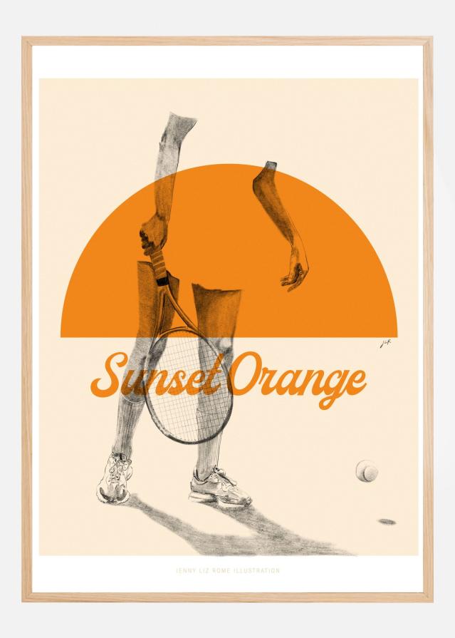 Sunset Orange Poster