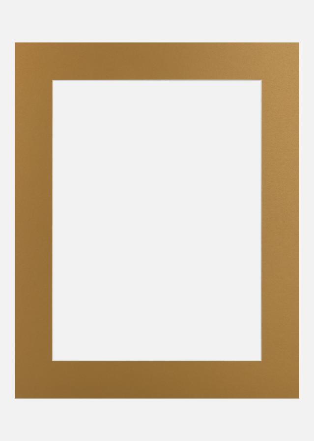 Passe-partout Brushed Brass Metal (noyau blanc) 60x80 cm (49x69)