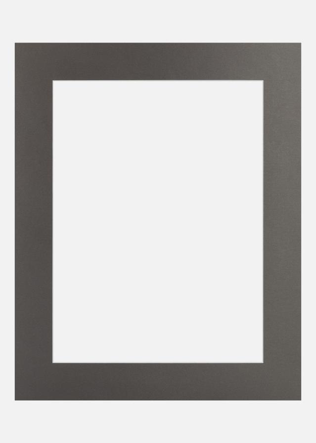 Passe-partout GunMetal Metal (noyau blanc) 24x30 cm (17x23)