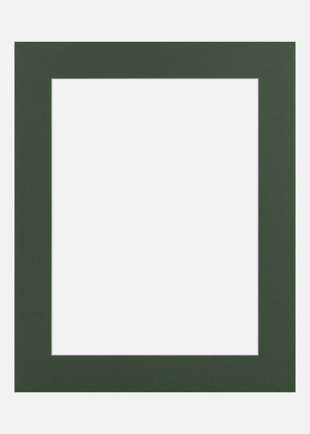 Passe-partout Forest Green (noyau blanc) 40x50 cm (28,7x41 - A3)