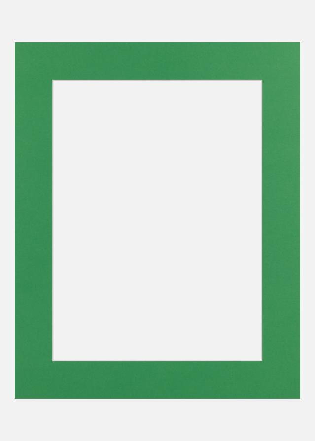 Passe-partout Irish Green (noyau blanc) 18x24 cm (12x17)