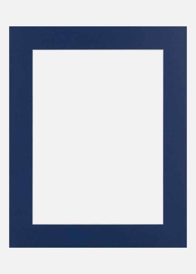 Passe-partout Royal Blue (noyau blanc) 50x50 cm (39x39)